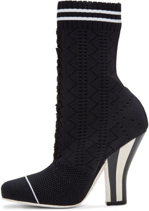 Fendi Stretch Sock Boots 'Black'