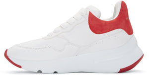Alexander McQueen Platform Running Sneakers 'White & Red'