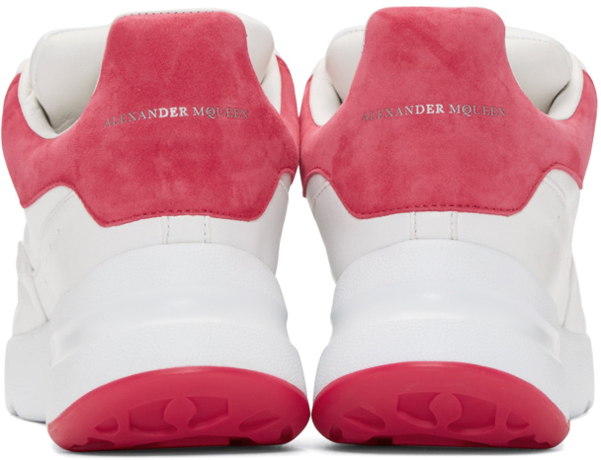 Alexander McQueen Platform Running Sneakers 'White & Pink'