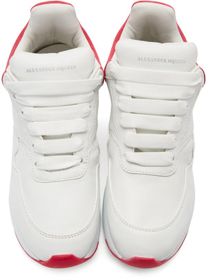 Alexander McQueen Platform Running Sneakers 'White & Pink'