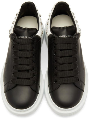 Alexander McQueen Studded Oversized Sneakers 'Black & White'