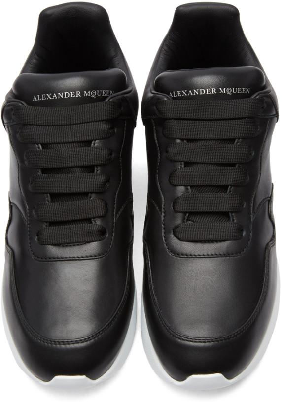 Alexander McQueen Oversized Sneakers 'Black & White'