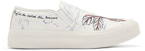 Alexander McQueen Floral Slip-On Sneakers 'White'