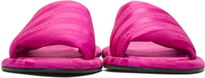 Balenciaga Jacquard All Over Logo Slides 'Pink'