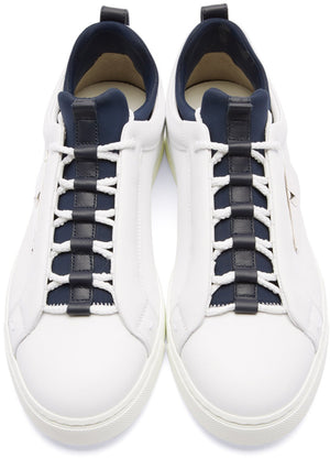 Fendi Leather 'Bag Bugs' Sneakers 'White'
