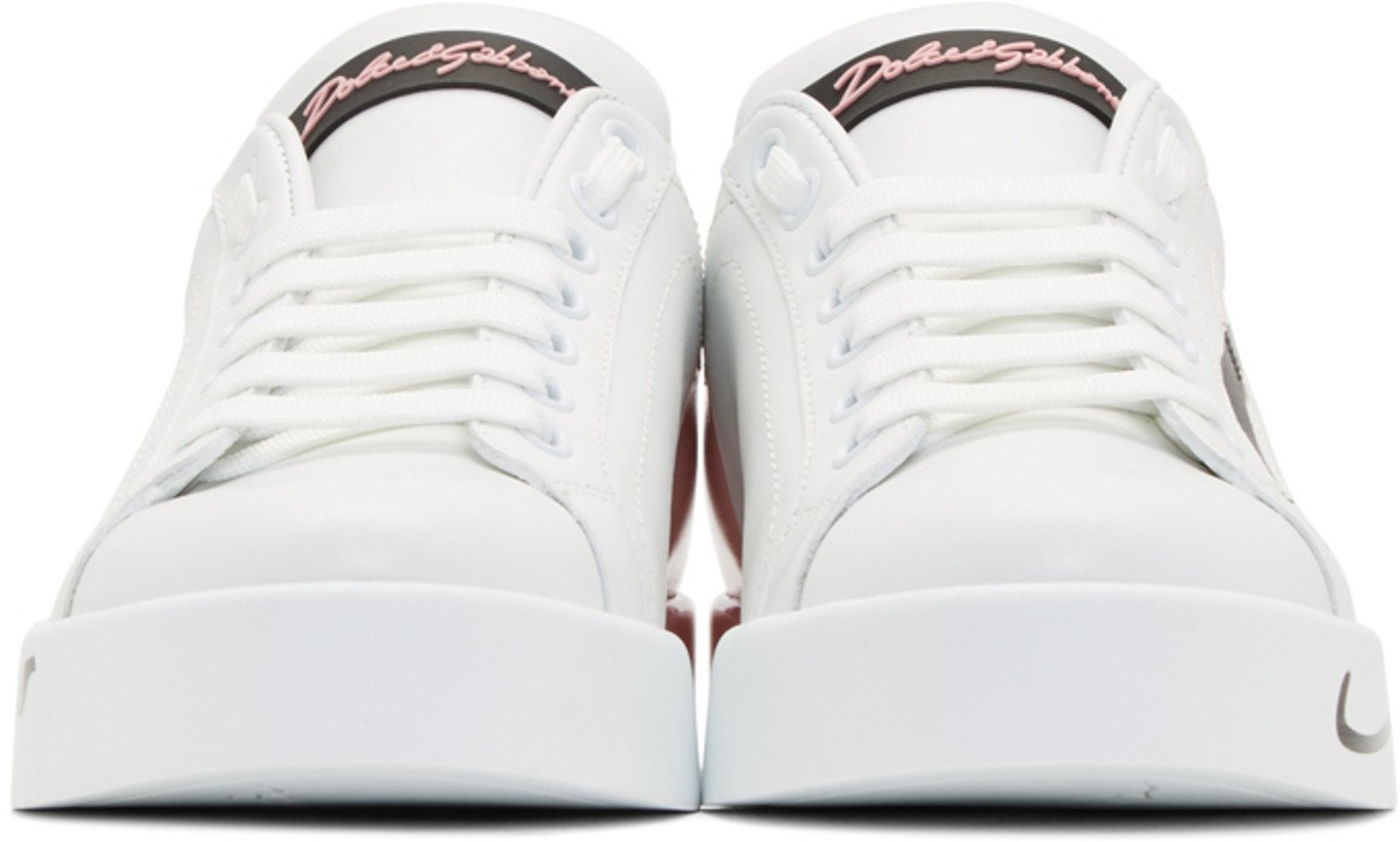 Dolce & Gabbana Portofino Sneakers 'White & Pink'