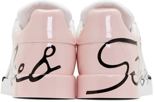 Dolce & Gabbana Portofino Sneakers 'White & Pink'