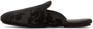 Dolce & Gabbana Floral Embroidered Loafers 'Black'