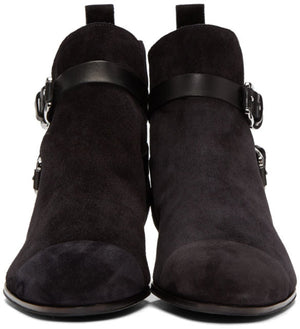 Balmain Suede Egid Boots 'Black'
