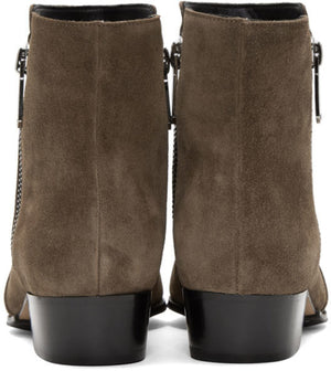 Balmain Suede Anthos Boots 'Brown'