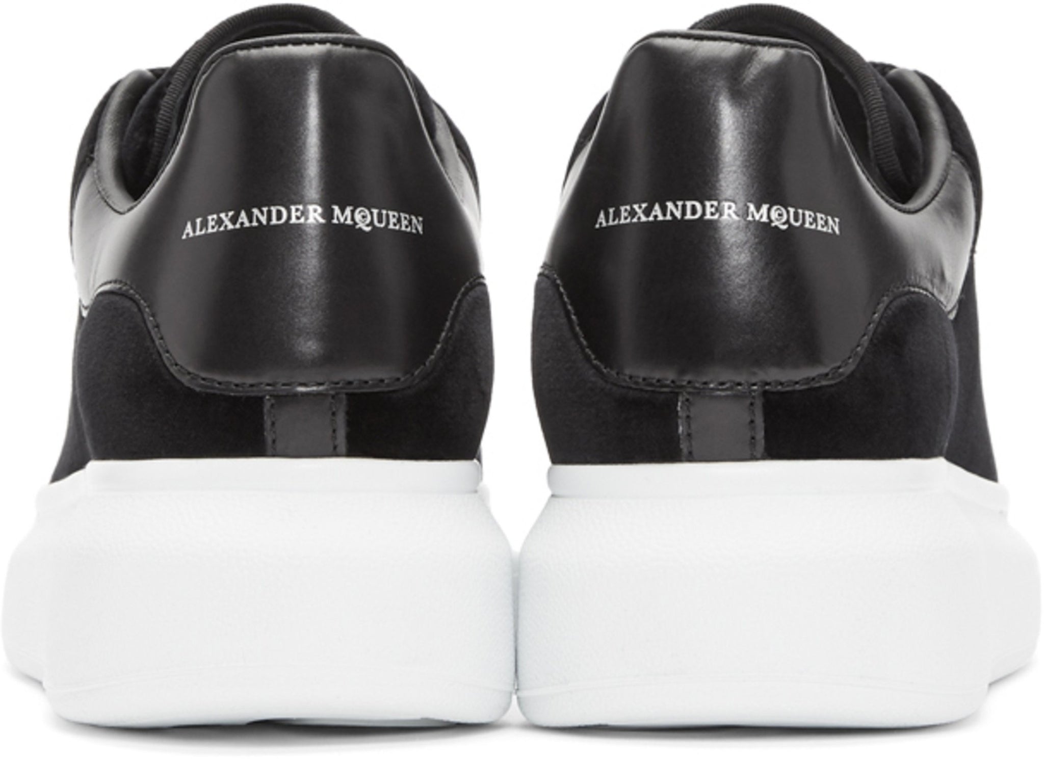 Alexander McQueen Velvet Oversized Sneakers 'Black'