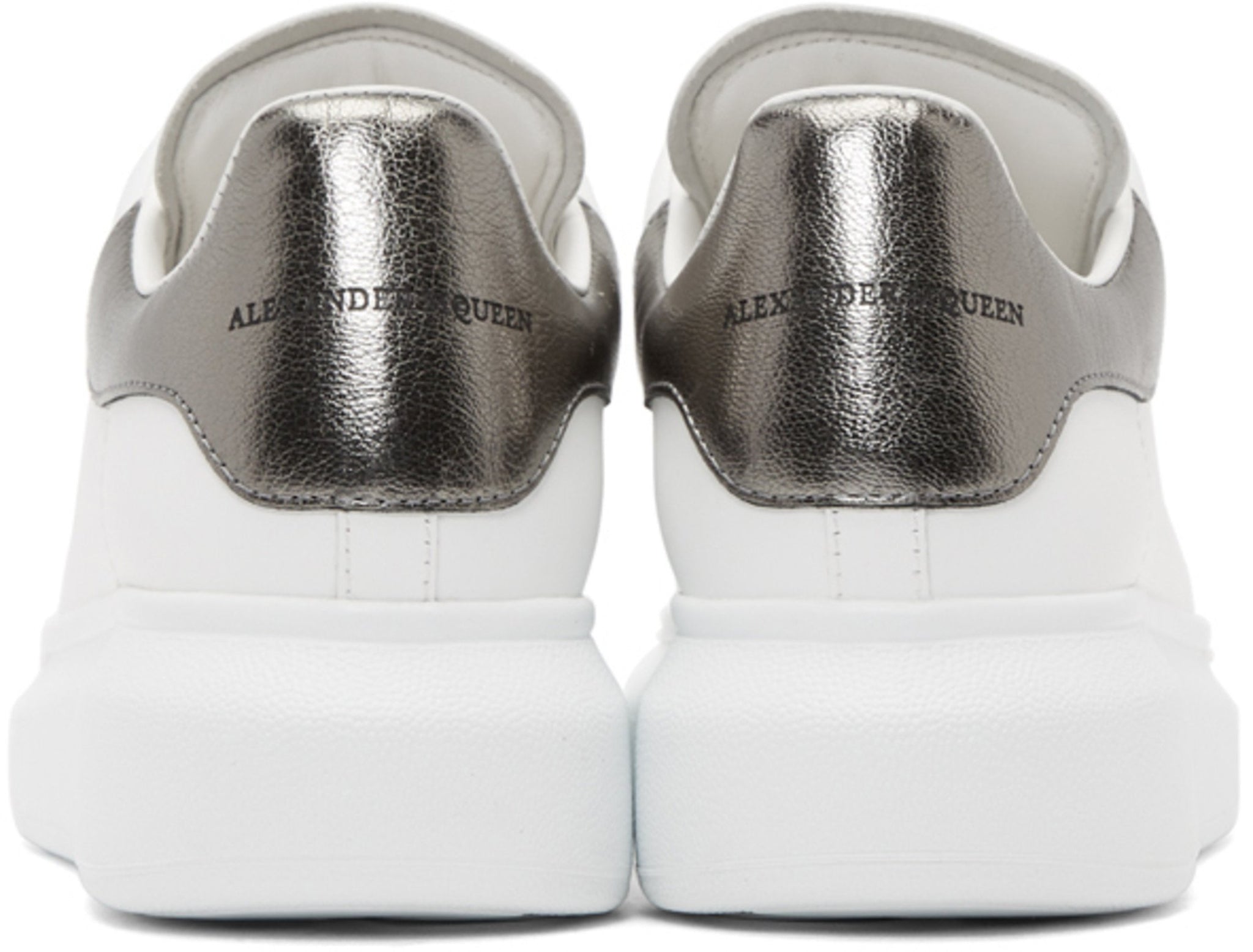 Alexander McQueen Oversized Sneakers 'White & Gunmetal'