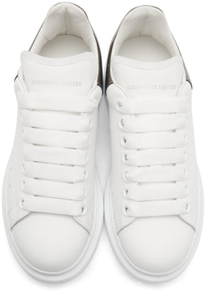 Alexander McQueen Oversized Sneakers 'White & Gunmetal'