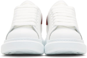 Alexander McQueen Oversized Sneakers 'White & Burgundy'
