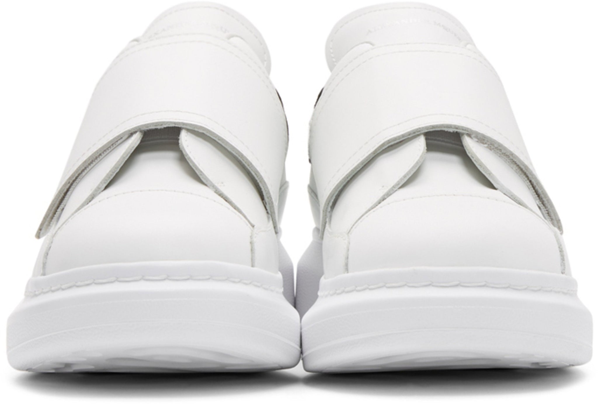 Alexander McQueen Flap Tab Oversized Sneakers 'White & Black'