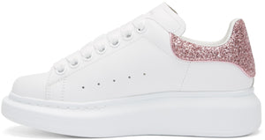 Alexander McQueen Sequin Oversized Sneakers 'White & Pink'