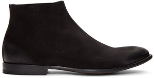 Alexander McQueen Suede Dream Zip Boots 'Black'