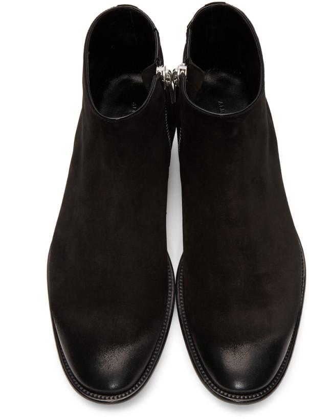 Alexander McQueen Suede Dream Zip Boots 'Black'