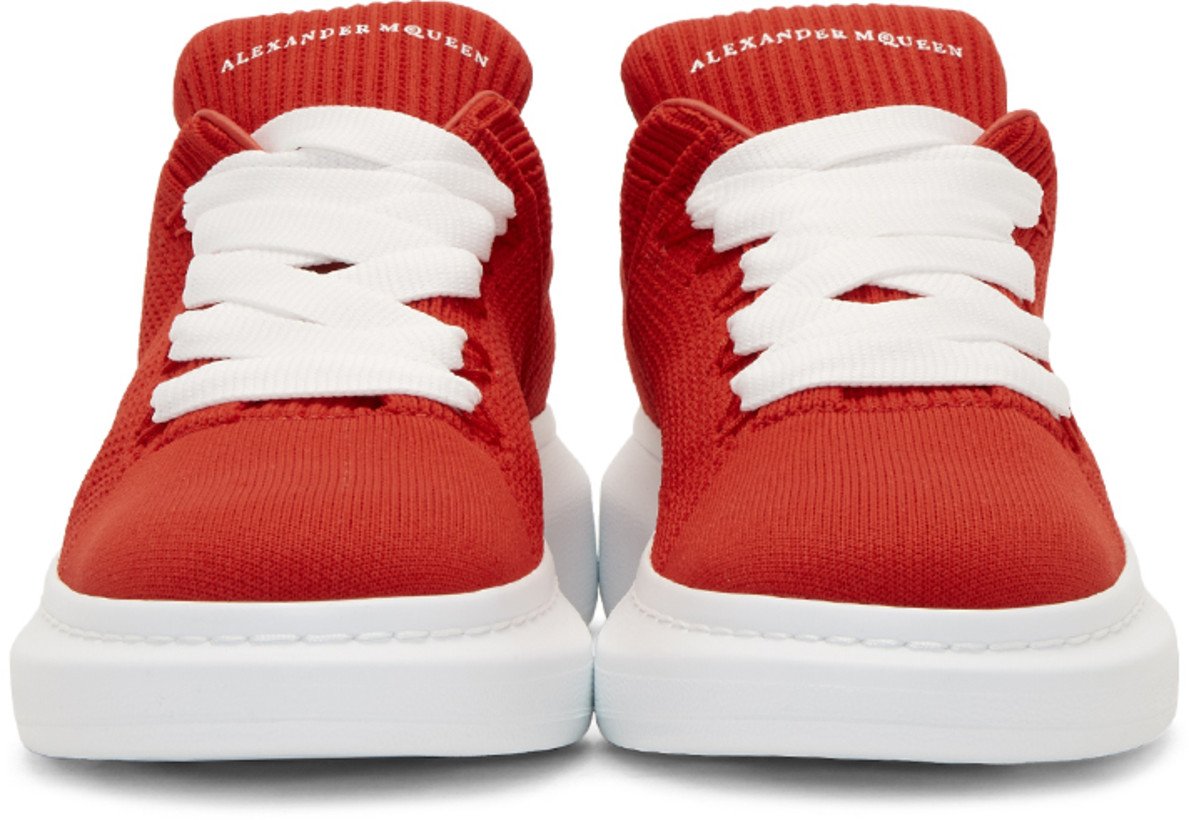 Alexander McQueen Knit Oversized Sneakers 'Red'