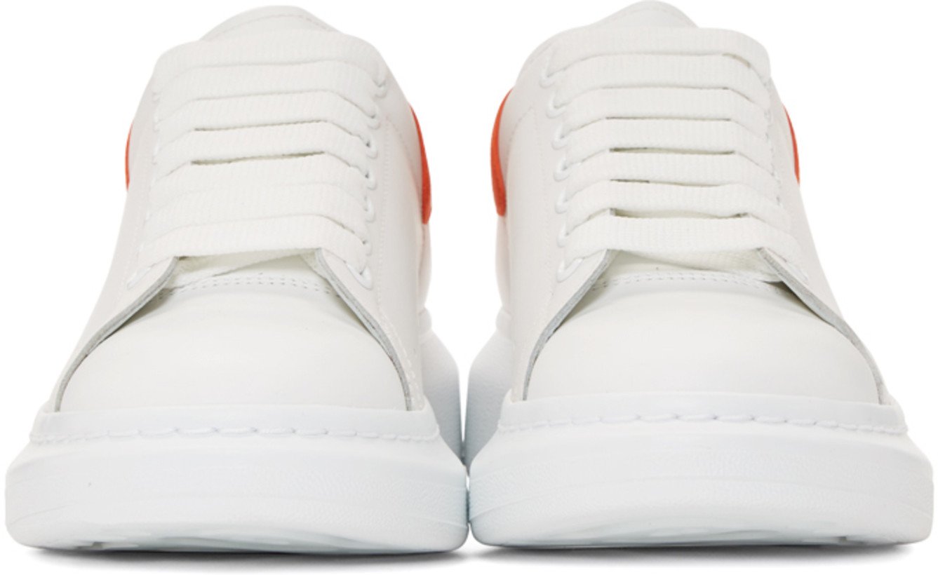 Alexander McQueen Oversized Sneakers 'White & Orange'