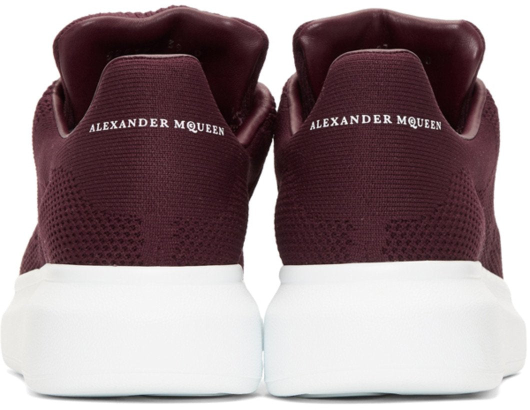 Alexander McQueen Knit Oversized Sneakers 'Burgundy'
