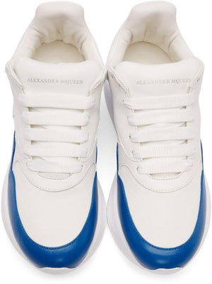 Alexander McQueen Oversized Runner Sneakers 'White & Blue'