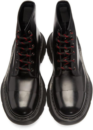 Alexander McQueen Tread Lace-Up Boots 'Black'