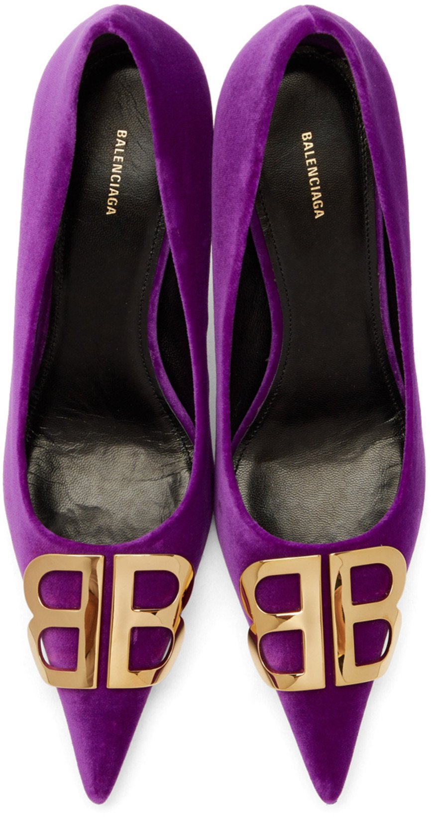 Balenciaga Velour Heels 'Purple'