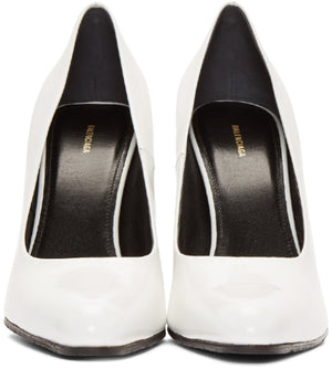 Balenciaga Rectangular Heel Pumps 'White'