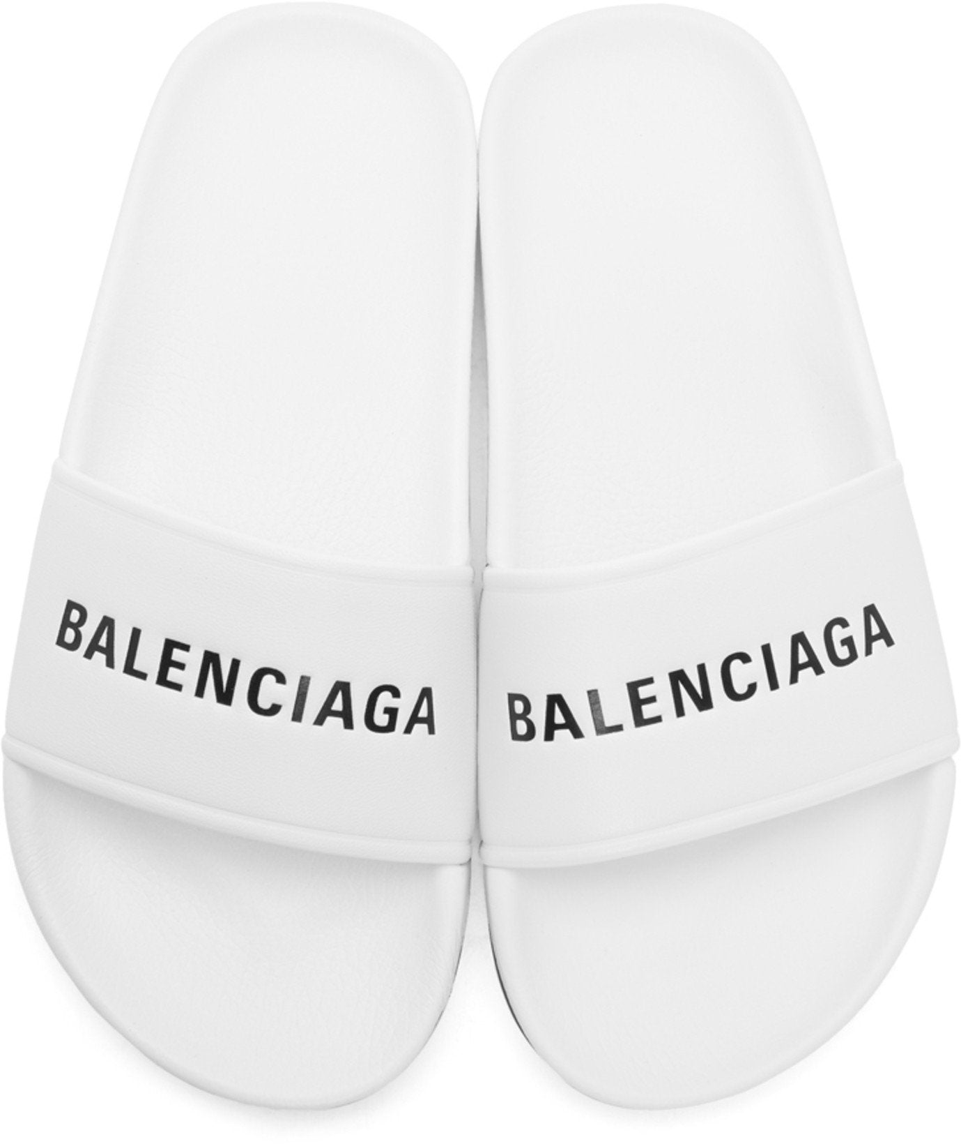 Balenciaga Logo Slides 'White'