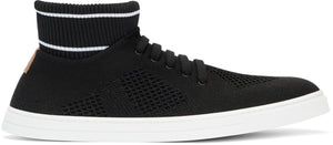 Fendi Knit High-Top Sneakers 'Black'