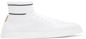 Fendi Knit High-Top Sneakers 'White'