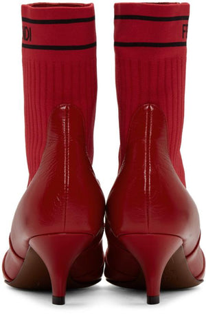 Fendi Rockoko Boots 'Red'
