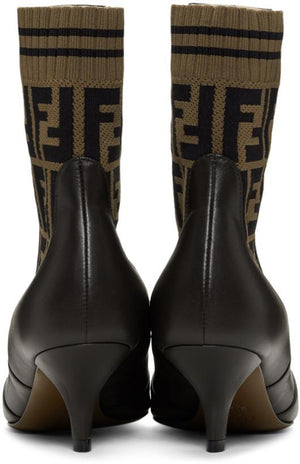 Fendi 'Forever Fendi' Rockoko Boots 'Brown'