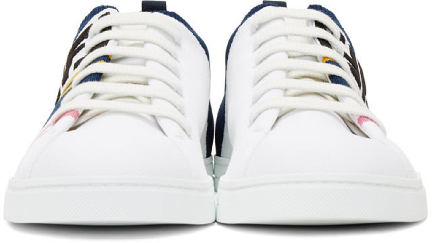 Fendi Knit 'Forever Fendi' Sneakers 'White & Blue'