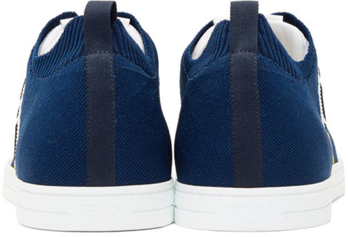Fendi Knit 'Forever Fendi' Sneakers 'White & Blue'