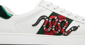 Gucci Ace Snake Embroidered 'White'