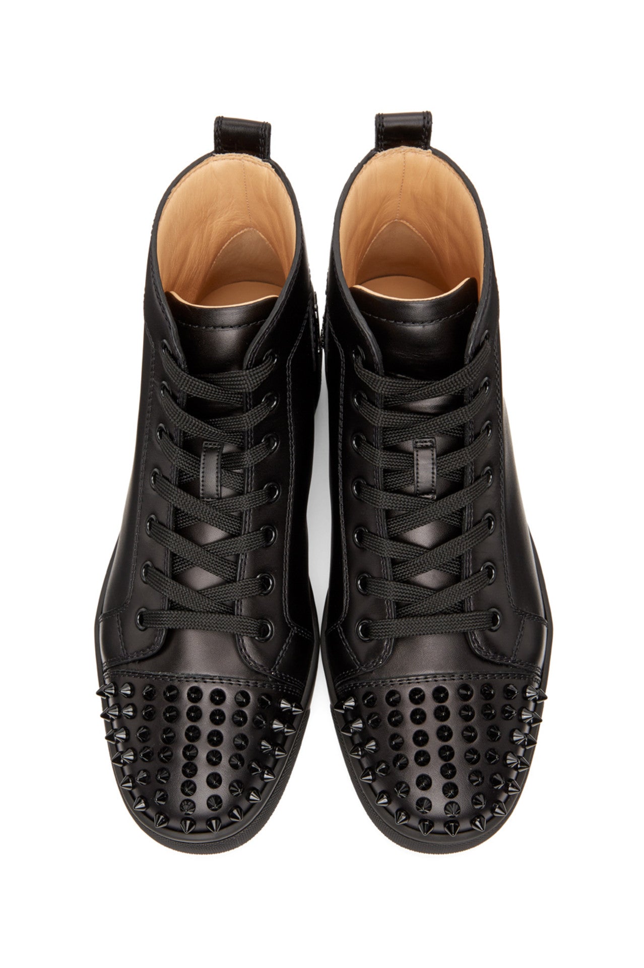 Christian Louboutin Lou Spikes High-Top Sneakers 'Black'